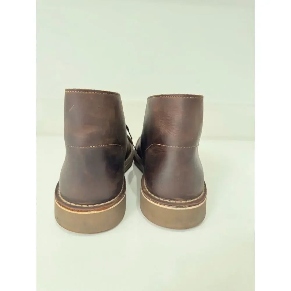 Clarks Men’s Brown Leather Desert Chukka Boots